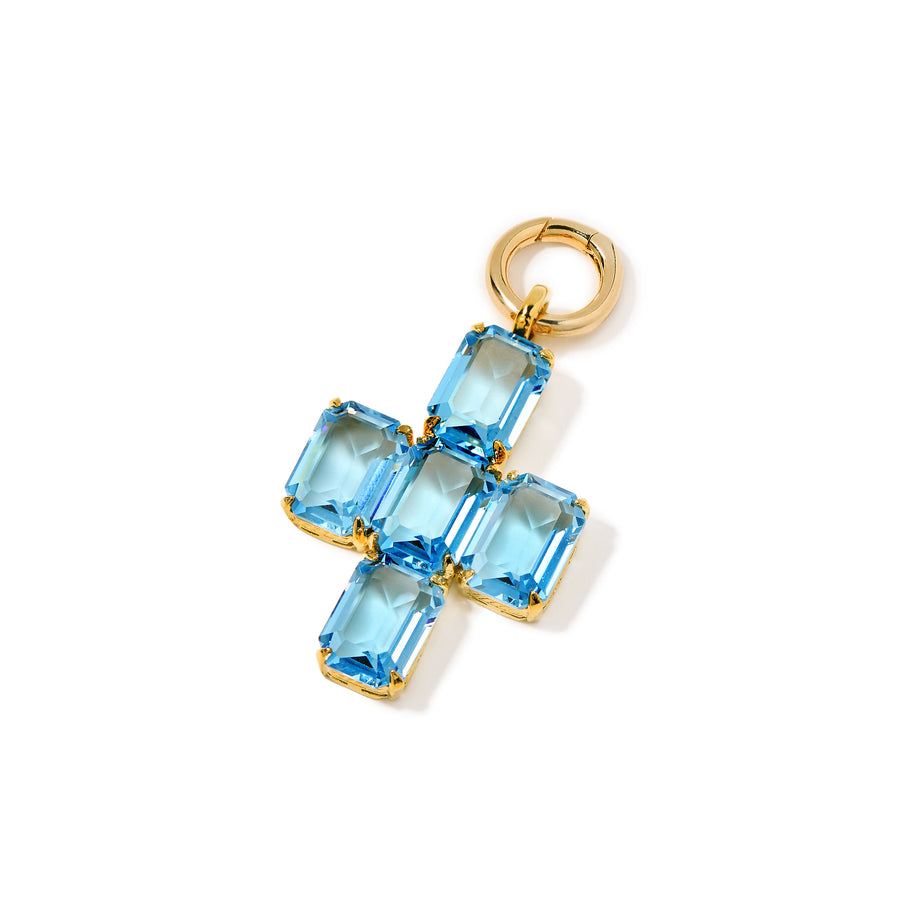 Merrichase Cross Pendant in Aquamarine product