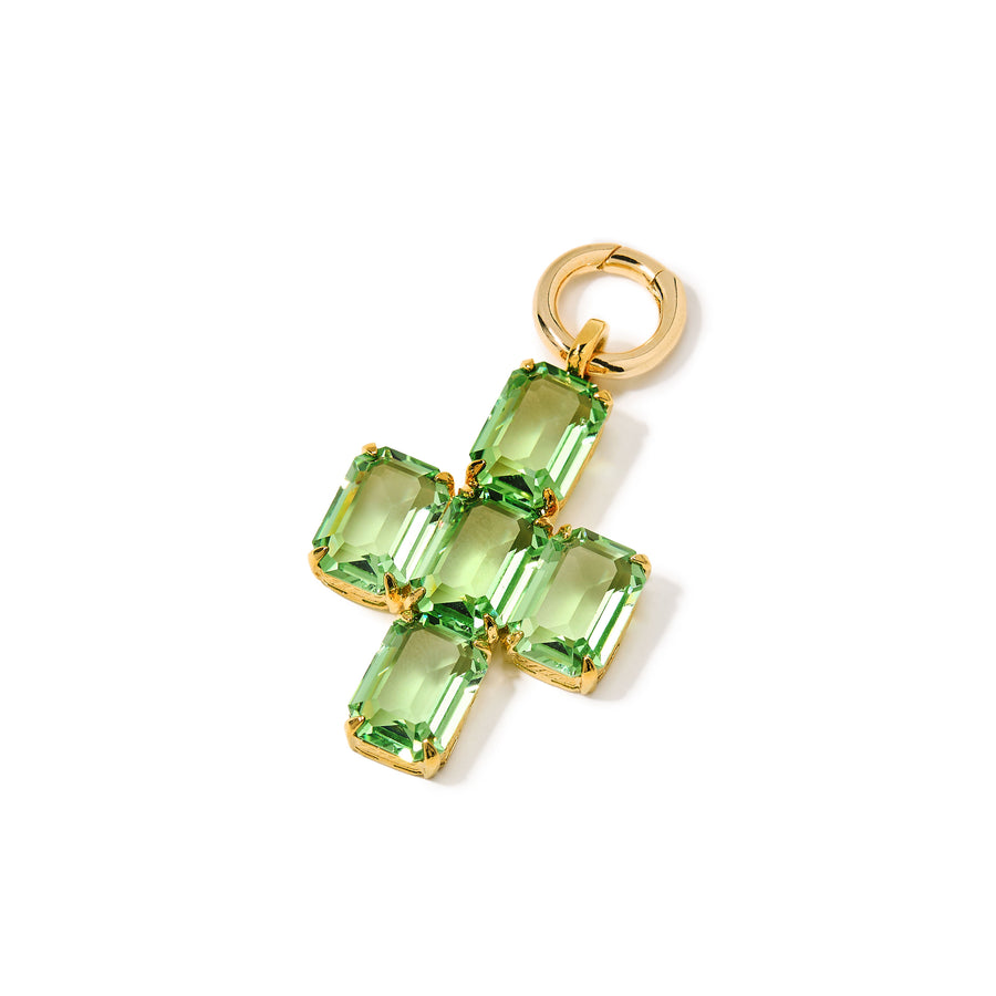 Merrichase cross pendant in peridot