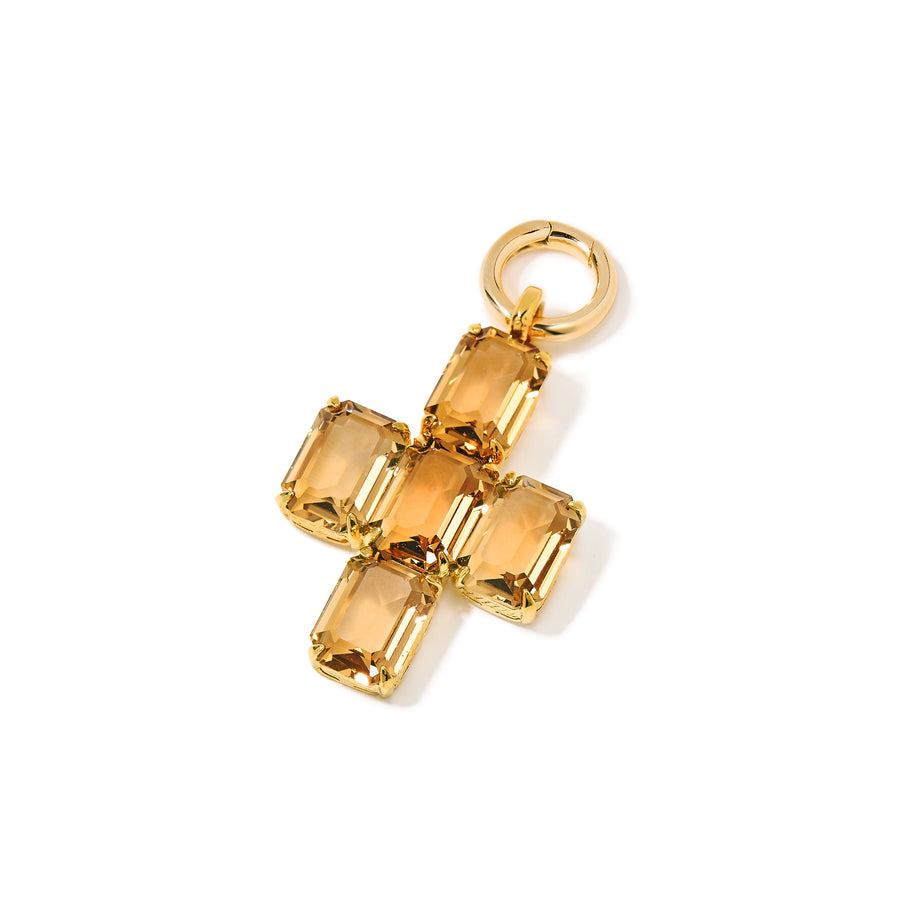 Merrichase cross pendant in topaz